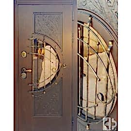 Входная дверь "Луна" выполнена под заказ 