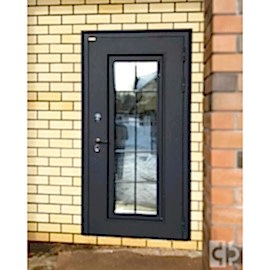 Входная дверь "Чикаго 1 термо со стеклопакетом" выполнена под заказ 