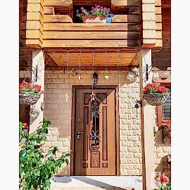 Входная дверь "Лацио" (атмосферостойкий VINORIT, патина)