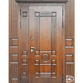 Входная дверь "Эксклюзив 8" выполнена под заказ  (атмосферостойкий VINORIT, патина)