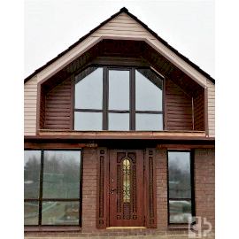 Входная дверь "Лацио" с  2мя полками  (атмосферостойкий VINORIT, патина)